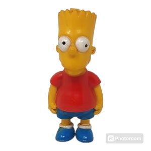 Vintage Bart Simpson Figure 1990 Matt Groening 3.5" The Simpsons - See Condition